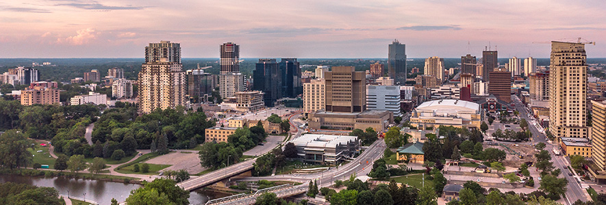 aerial view of London Ontario
